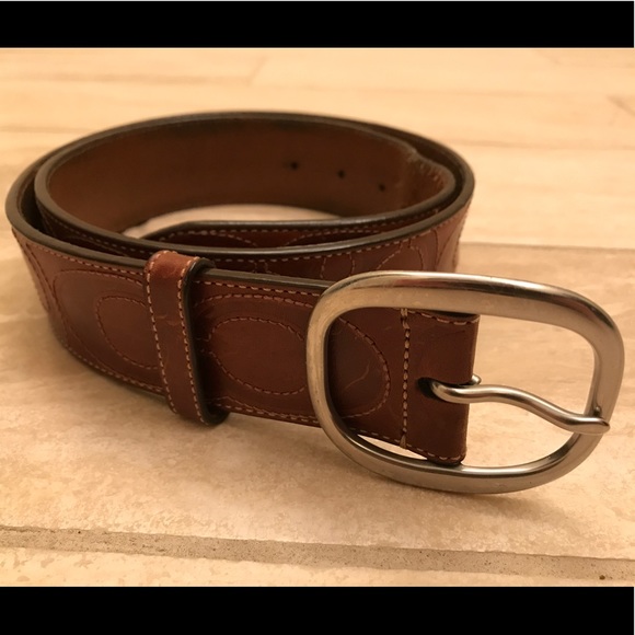 RARE Coach Signature Brown Belt - Picture 2 of 4